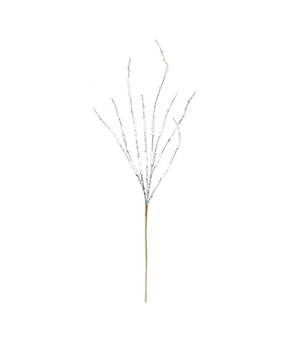 43"H Snowy Tinsel Branch