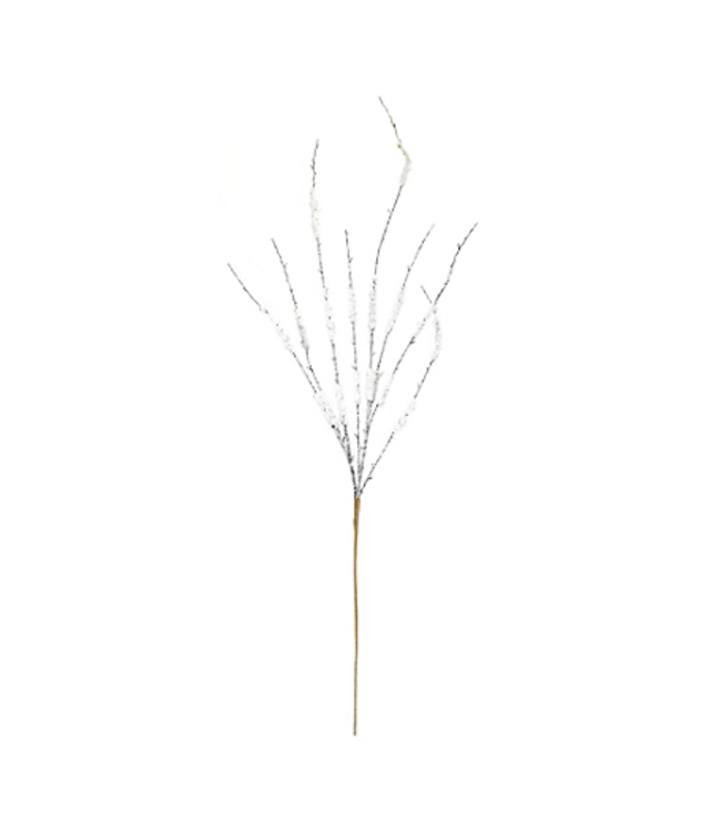 43"H Snowy Tinsel Branch