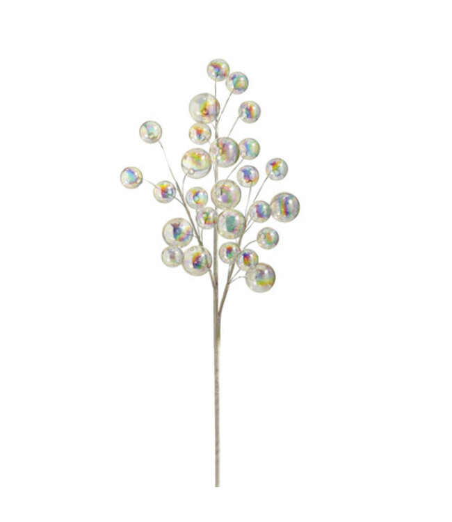 Iridescent Ball Ornament Spray