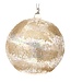 5” Glass Dimpled Beaded Ball Ornament