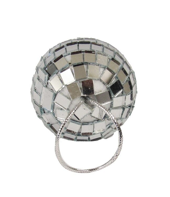 2" Miniature Mirrored Disco Ball Glass Ornament - Sold as a Set