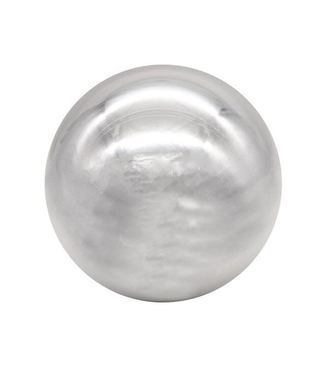 65MM Glass Shiny Silver Ball Ornament - Sold as a Set