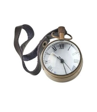 2" Antique Pocket Watch Ornament with Strap