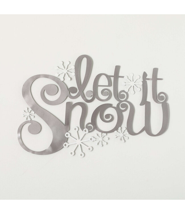 Let It Snow Wall Decor