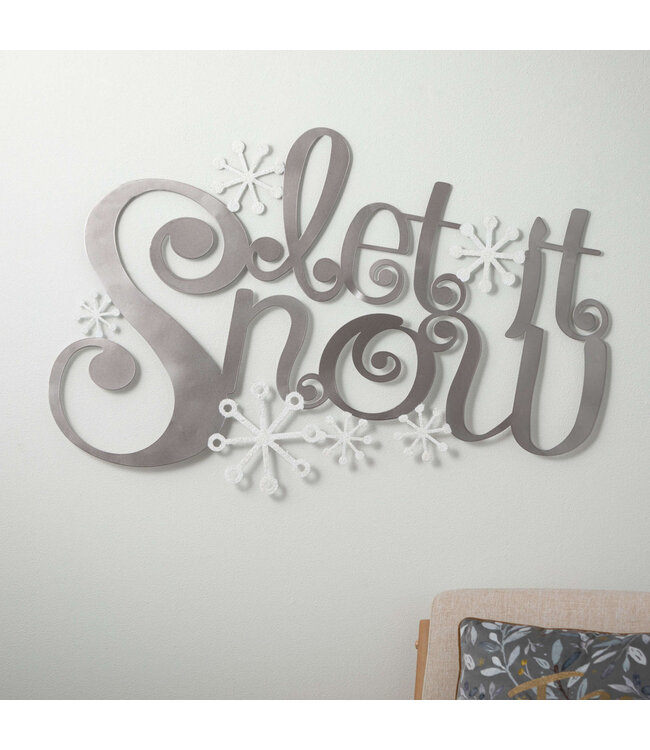 Let It Snow Wall Decor