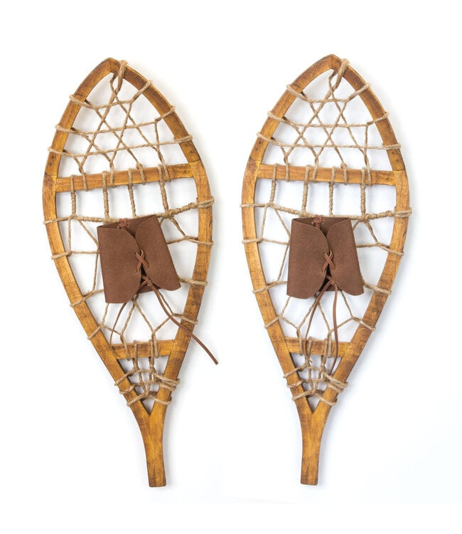22"H Snow Shoes Wood Set of 2