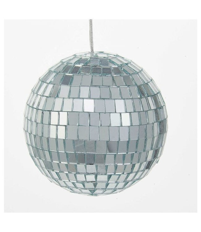 Mirrored Disco Ball Glass Ornament - Sold as a Set