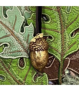 3” Resin Acorn Ornament Antique Gold