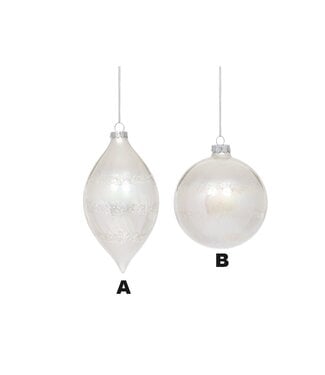 MARK ROBERTS 4" Frosted Ornament