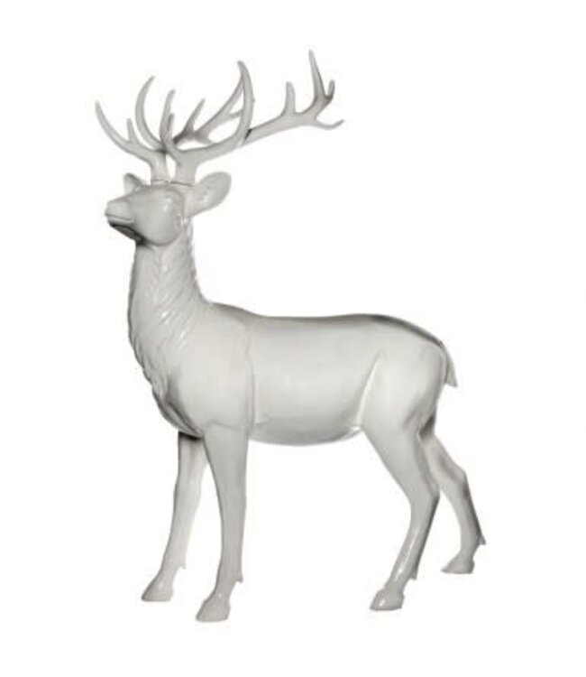 48” Resin Standing Modern Deer
