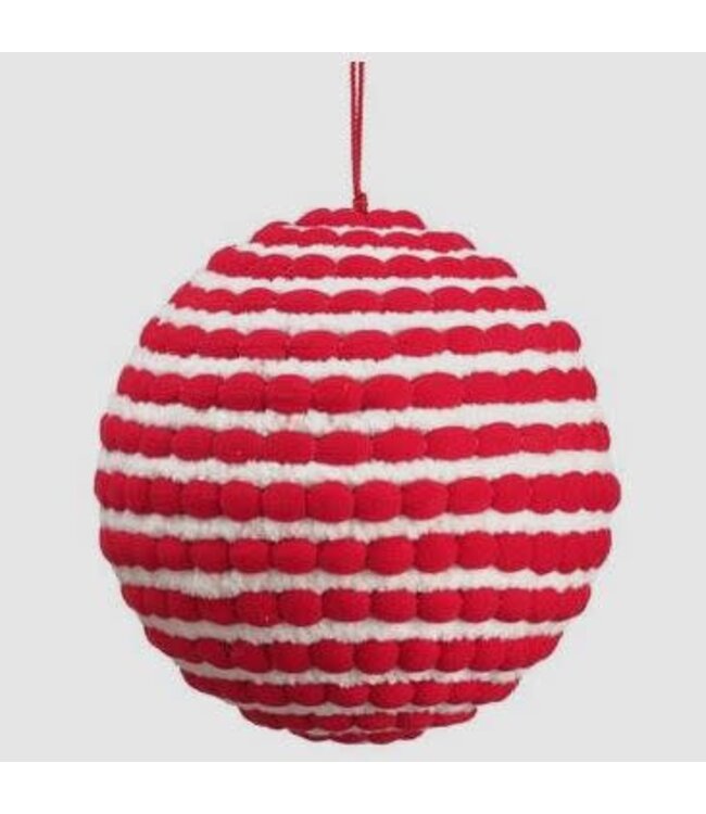 5"POMPON YARN BALL ORNAMENT