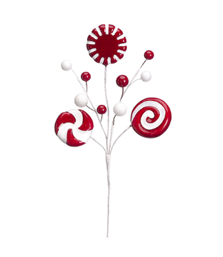 16" Candy/Berry Spray  Red White