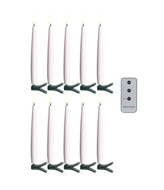 6" Clip-On Lighted Candles with Remote