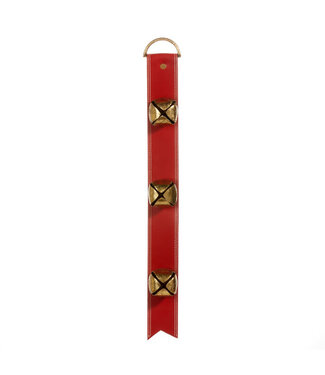 24" Red Sleigh Bell Door Hanger