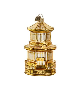 EC 4.5" Gilded Birdcage Ornament