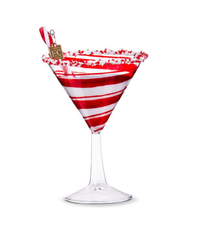Ec 6" Peppermint Christmas Cocktail Ornament