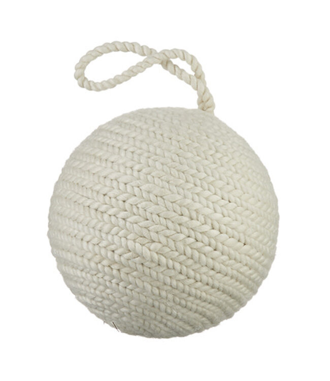 6" Knit Ball Ornament