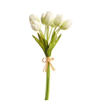 15” Real Touch Light Green Tulip