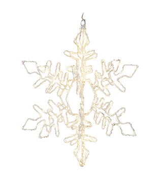 19.5" Hanging Lighted Snowflake