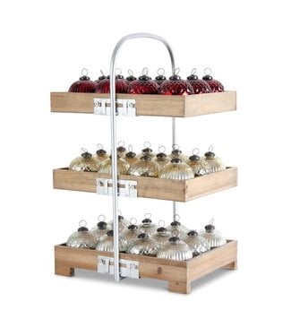 Filled Mercury Glass Lidded Ornament Candles Program - Sold Individually