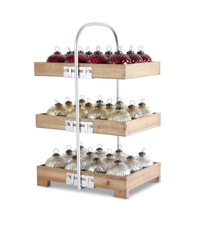 Filled Mercury Glass Lidded Ornament Candles Program - Sold Individually