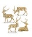 Antique Gold Resin Deer