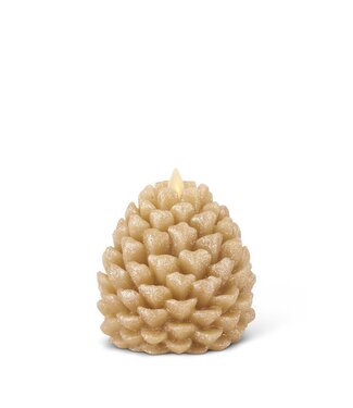 4.5" Pinecone Luminara Indoor Candle