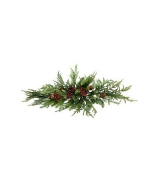 42" Real Touch Norfolk/Spruce/Juniper Swag