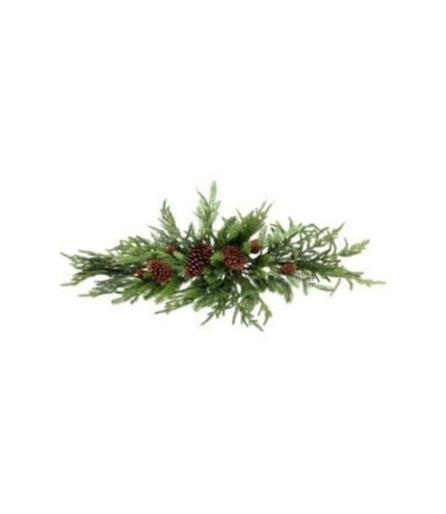 42" Real Touch Norfolk/Spruce/Juniper Swag