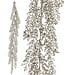 48" Glitter/Sequin Artemesia Garland-Platinum