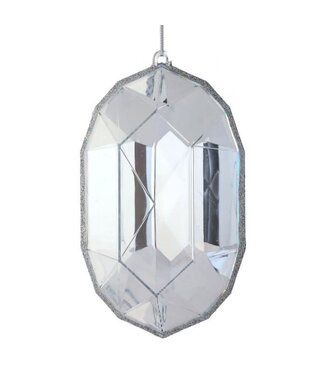 6.5” Acrylic Oval Precious Gem Ornament