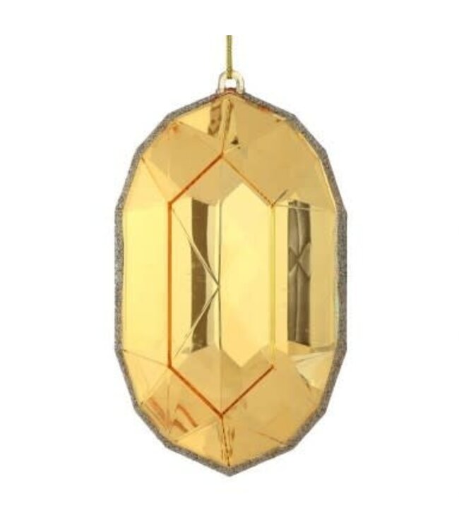 6.5” Acrylic Oval Precious Gem Ornament