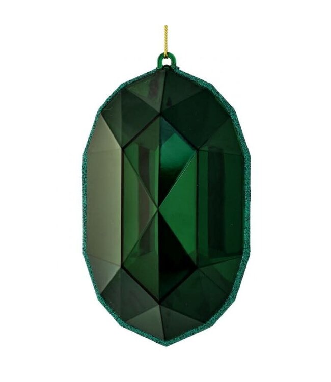 6.5” Acrylic Oval Precious Gem Ornament