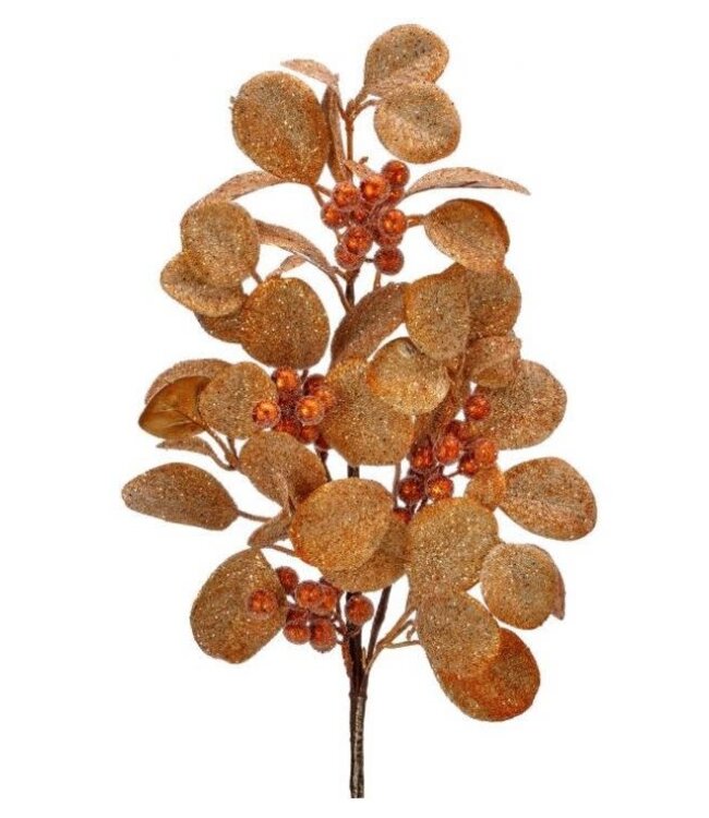 26" Glitter Ruscus Berry Spray