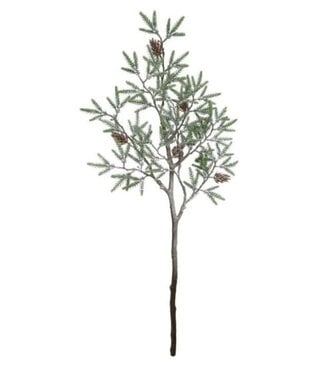 37" Mini Pine Branch With Cones