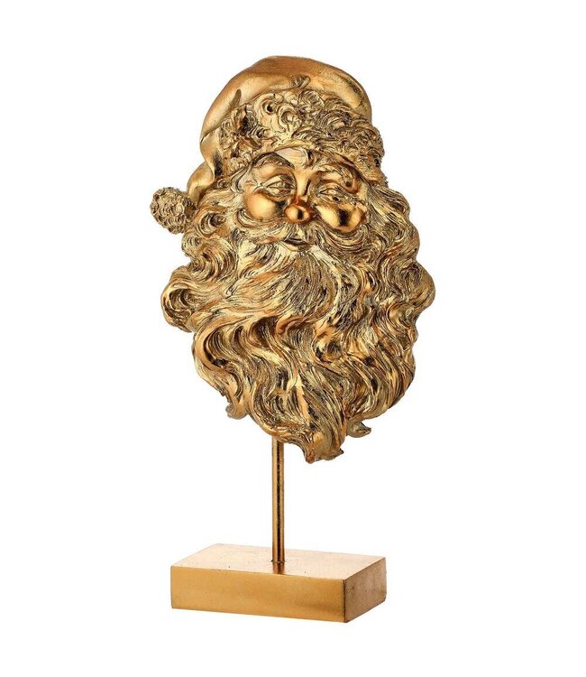 17" Resin Santa Head Table Piece