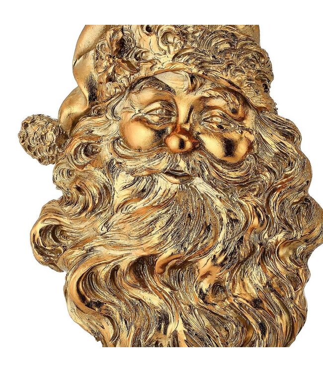 17" Resin Santa Head Table Piece