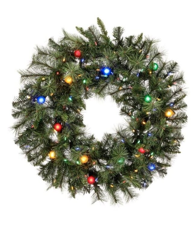 36” LED Twinkle Belgium Wreath 100L+14G40