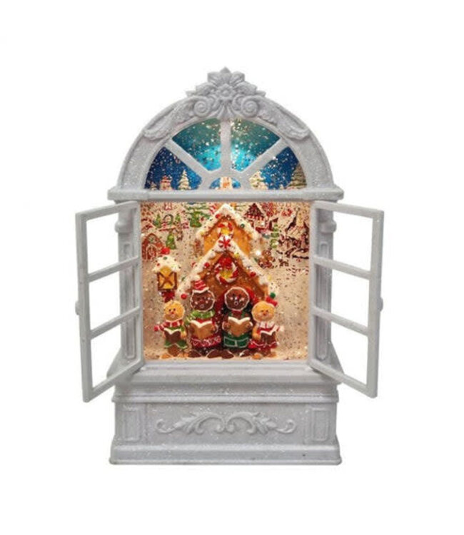 9" LED Battery Operated Timer Gingerbread Arch