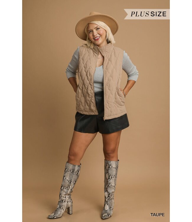 Allison Quilted Zip-Up Vest