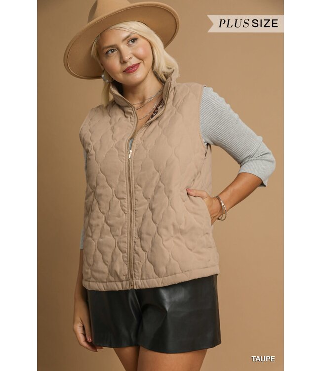 Allison Quilted Zip-Up Vest