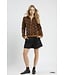 Lucia Leopard Print Quarter-Zip Pullover
