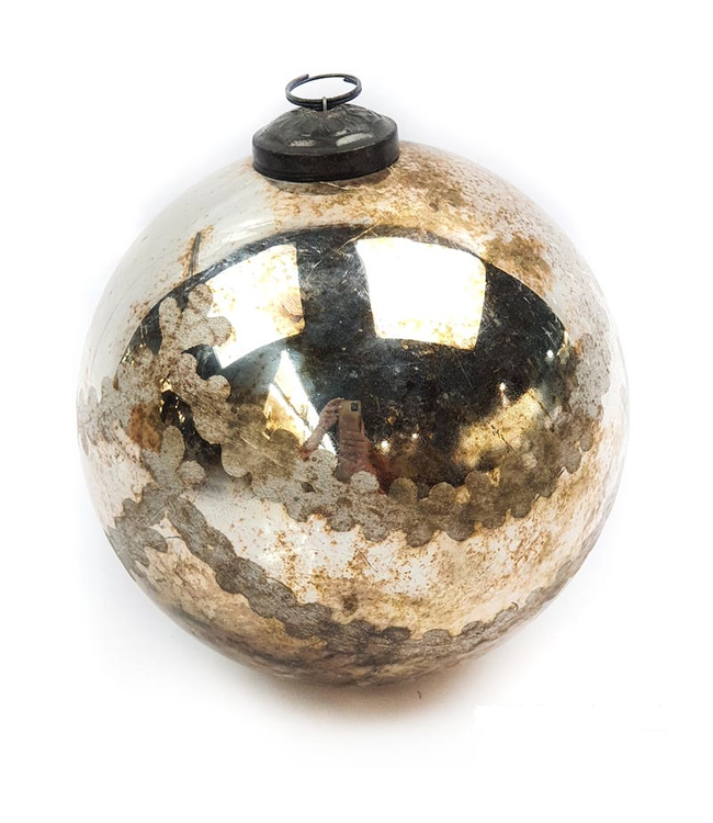 Notre Dame Glass 6" Ball Ornament