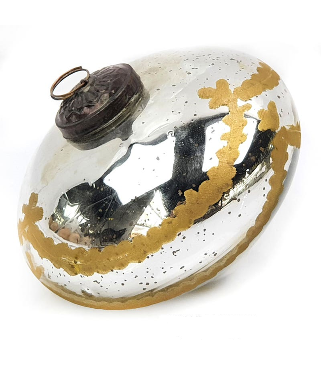 Venetian Glass Onion Ornament, 5"