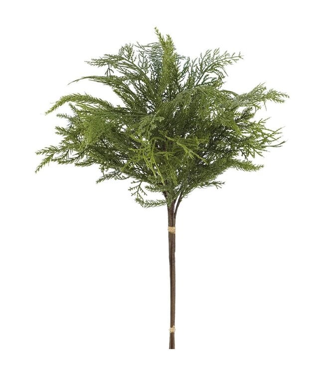 26" Glittered Ultra Deluxe Mixed Cedar Bundle x3 Green