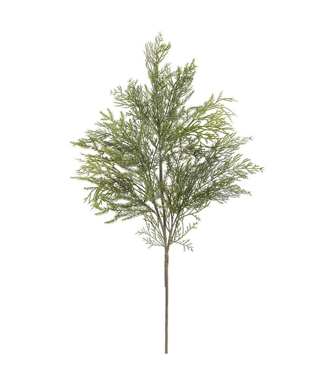 40" Glittered Ultra Deluxe Mixed Cedar Spray Green