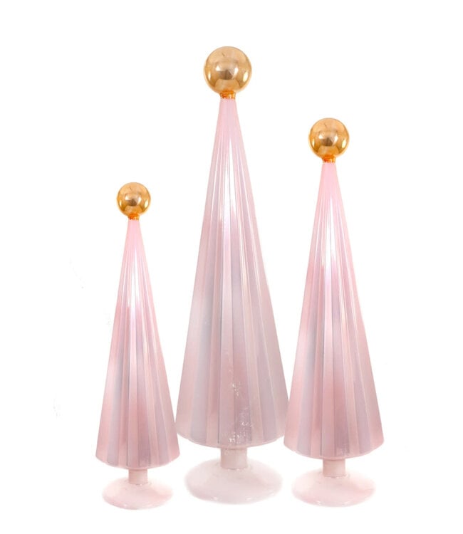 Pleated Tree-Light Pink Gold