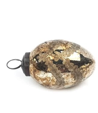 Notre Dame Glass 2" Egg Ornament