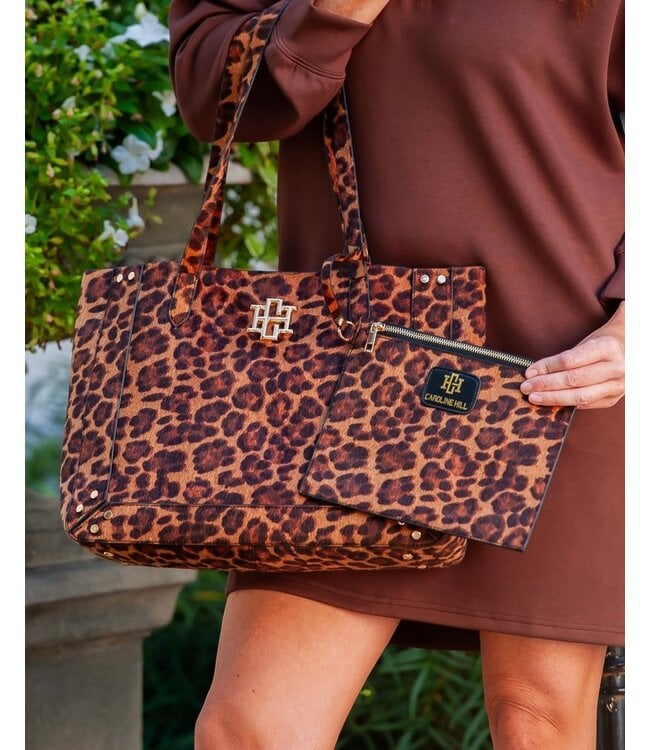 Sophie Studded Tote Spotted Saddle