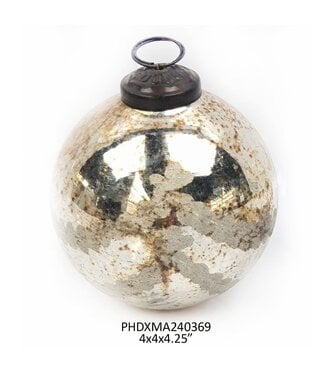Notre Dame Glass 4" Ball Ornament